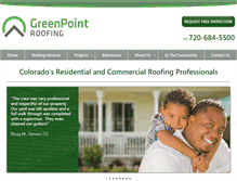 Tablet Screenshot of greenpointroofing.com